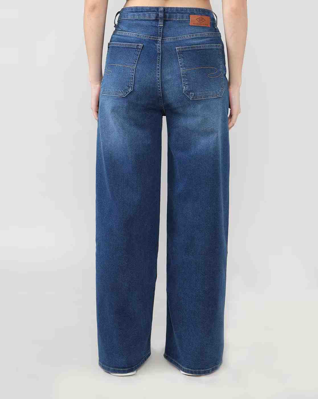 Lee Cooper | Women Wide Leg High-Rise Jeans|2