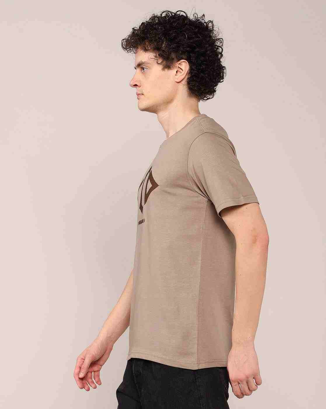 Lee Cooper | Men Logo Print Regular Fit Crew-Neck T-Shirt|2