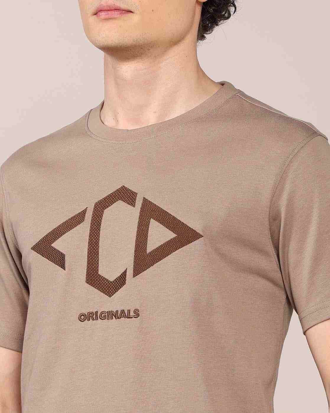 Lee Cooper | Men Logo Print Regular Fit Crew-Neck T-Shirt|5