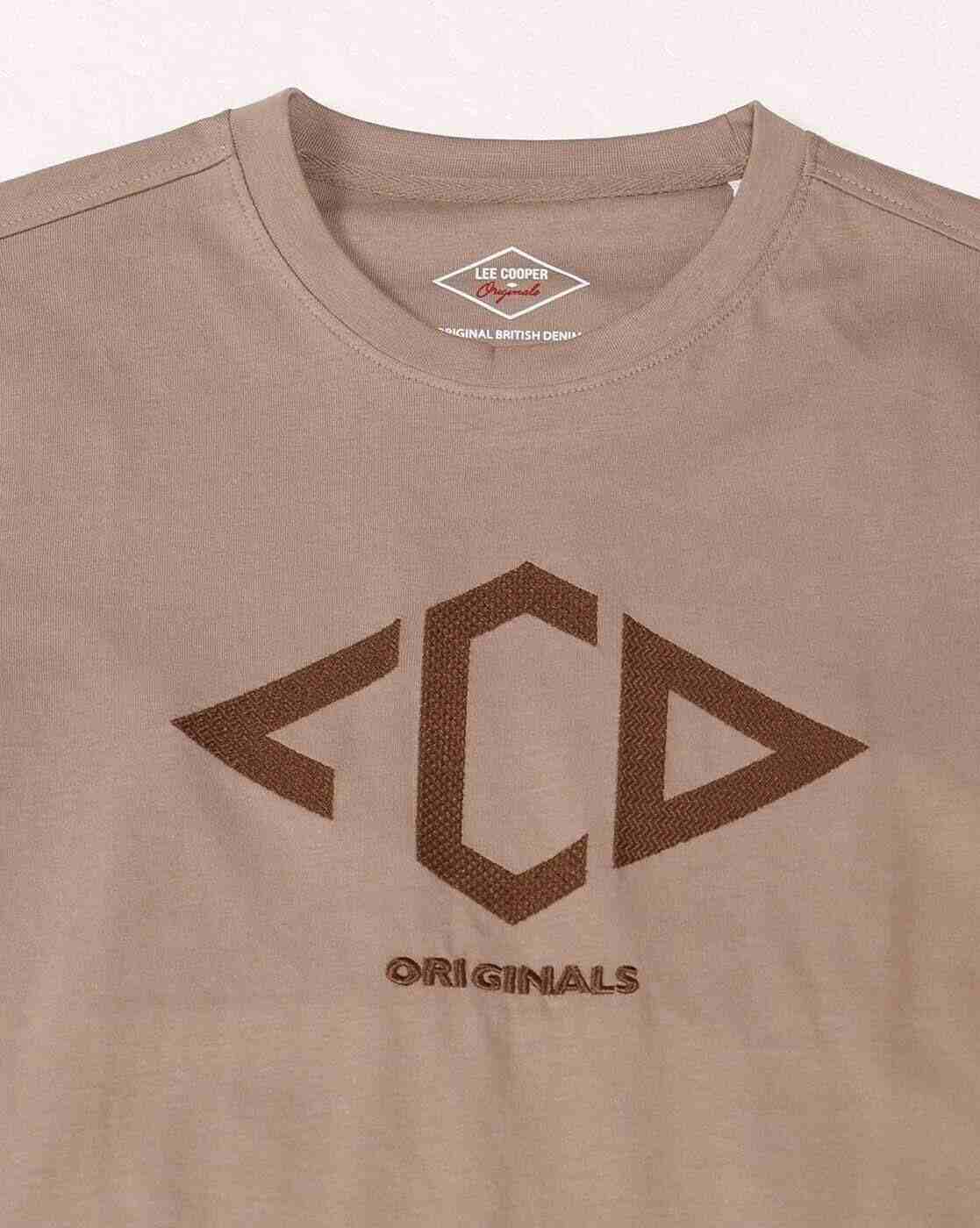 Lee Cooper | Men Logo Print Regular Fit Crew-Neck T-Shirt|6