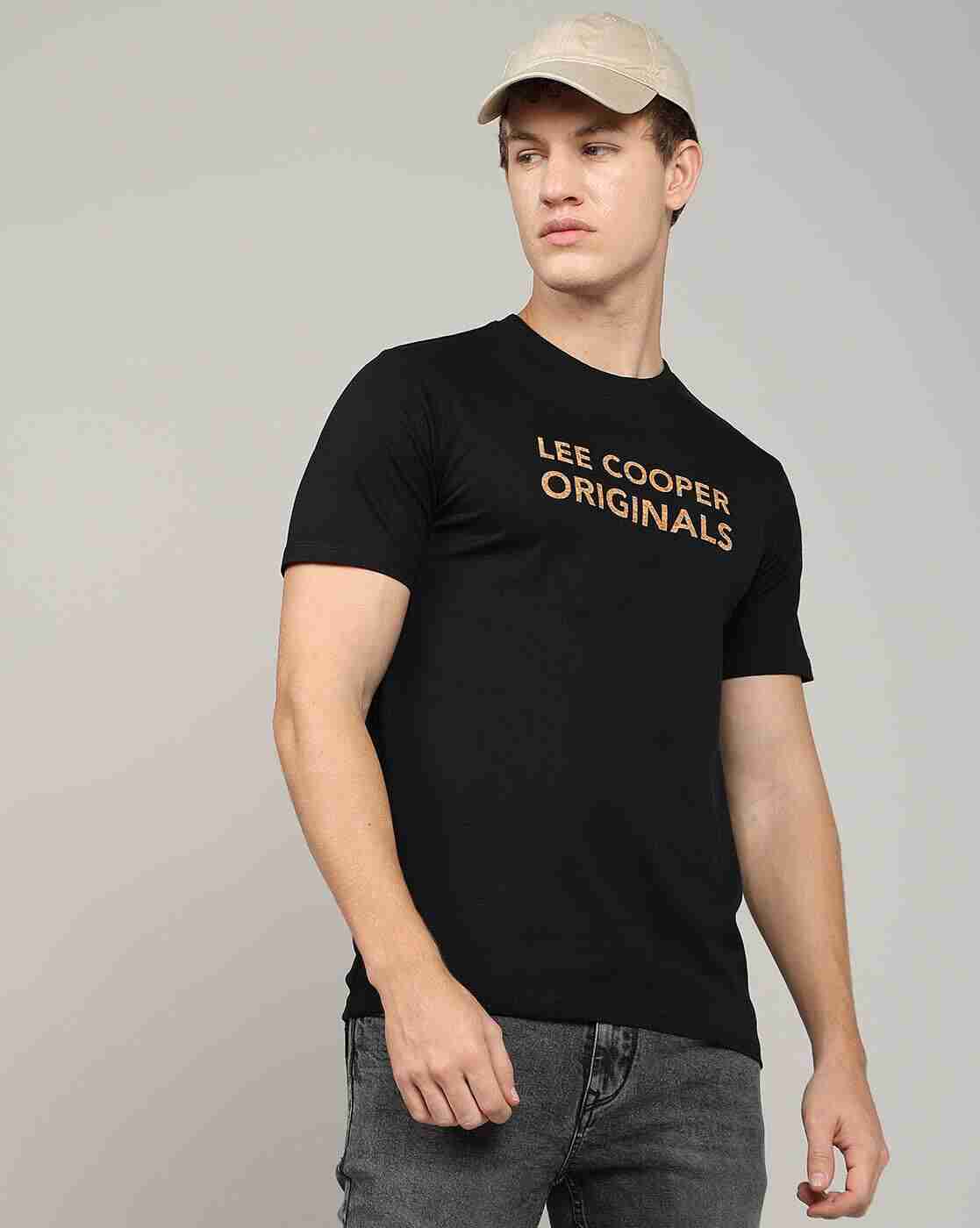 Lee Cooper | Men Brand Print Regular Fit Crew-Neck T-Shirt|0