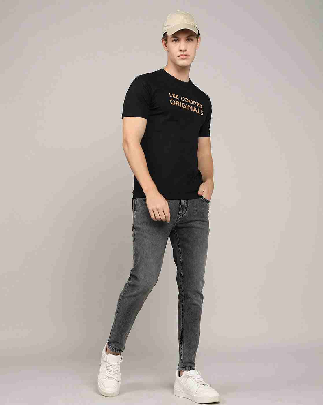 Lee Cooper | Men Brand Print Regular Fit Crew-Neck T-Shirt|3