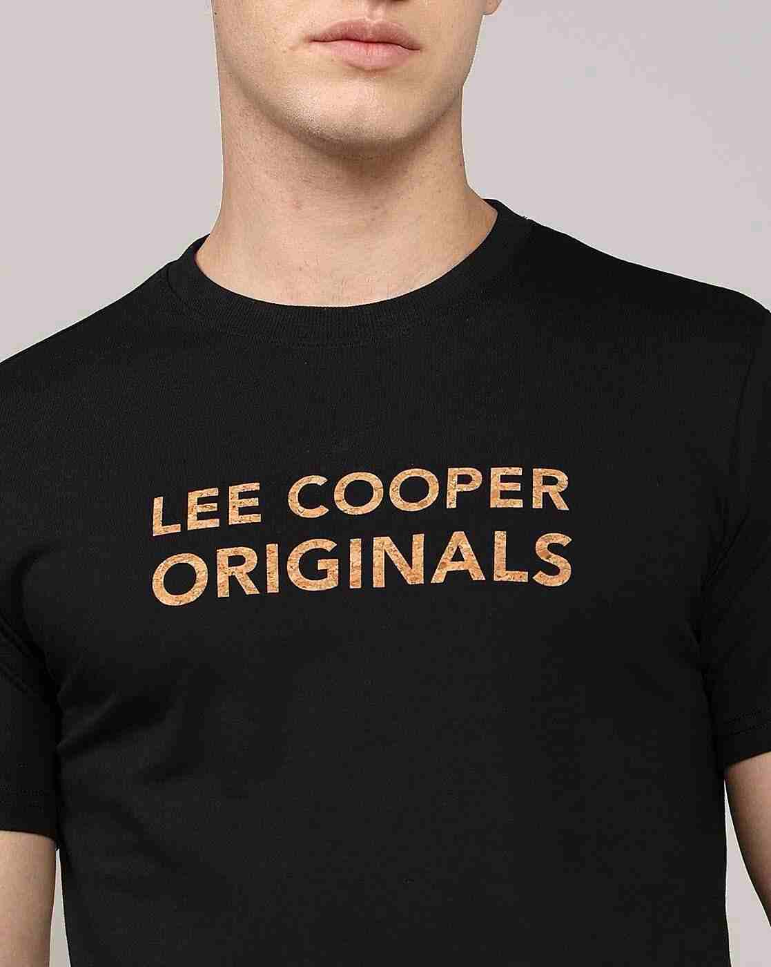 Lee Cooper | Men Brand Print Regular Fit Crew-Neck T-Shirt|4