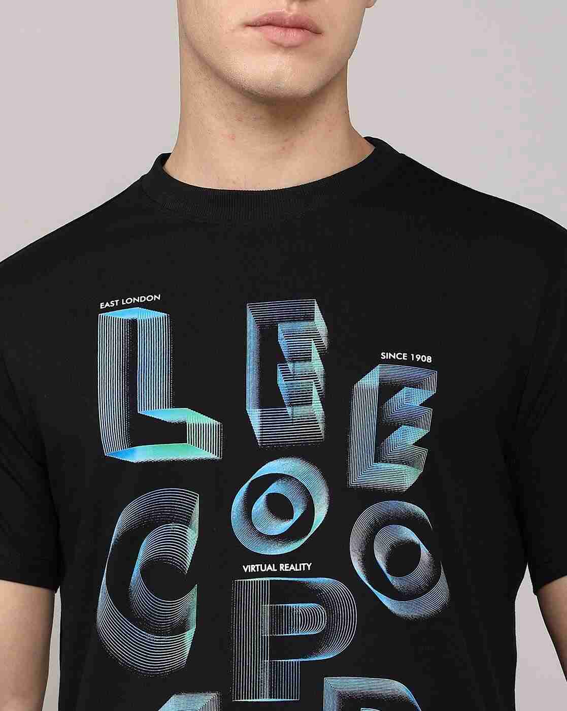 Lee Cooper | Men Logo Print Regular Fit Crew-Neck T-Shirt|5