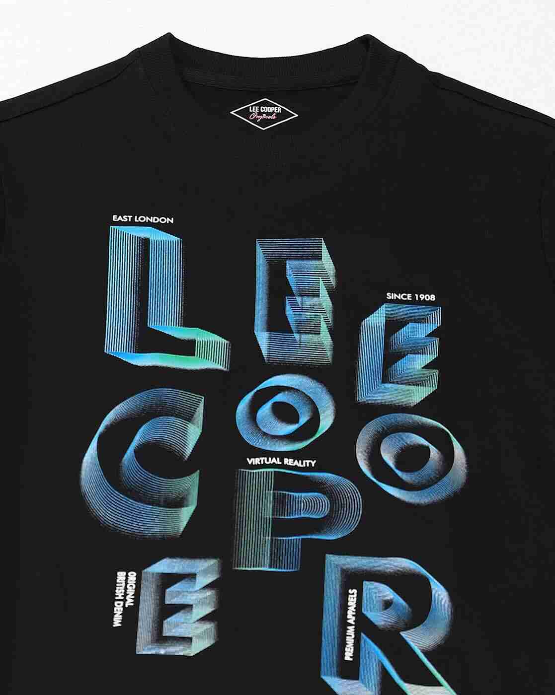 Lee Cooper | Men Logo Print Regular Fit Crew-Neck T-Shirt|6