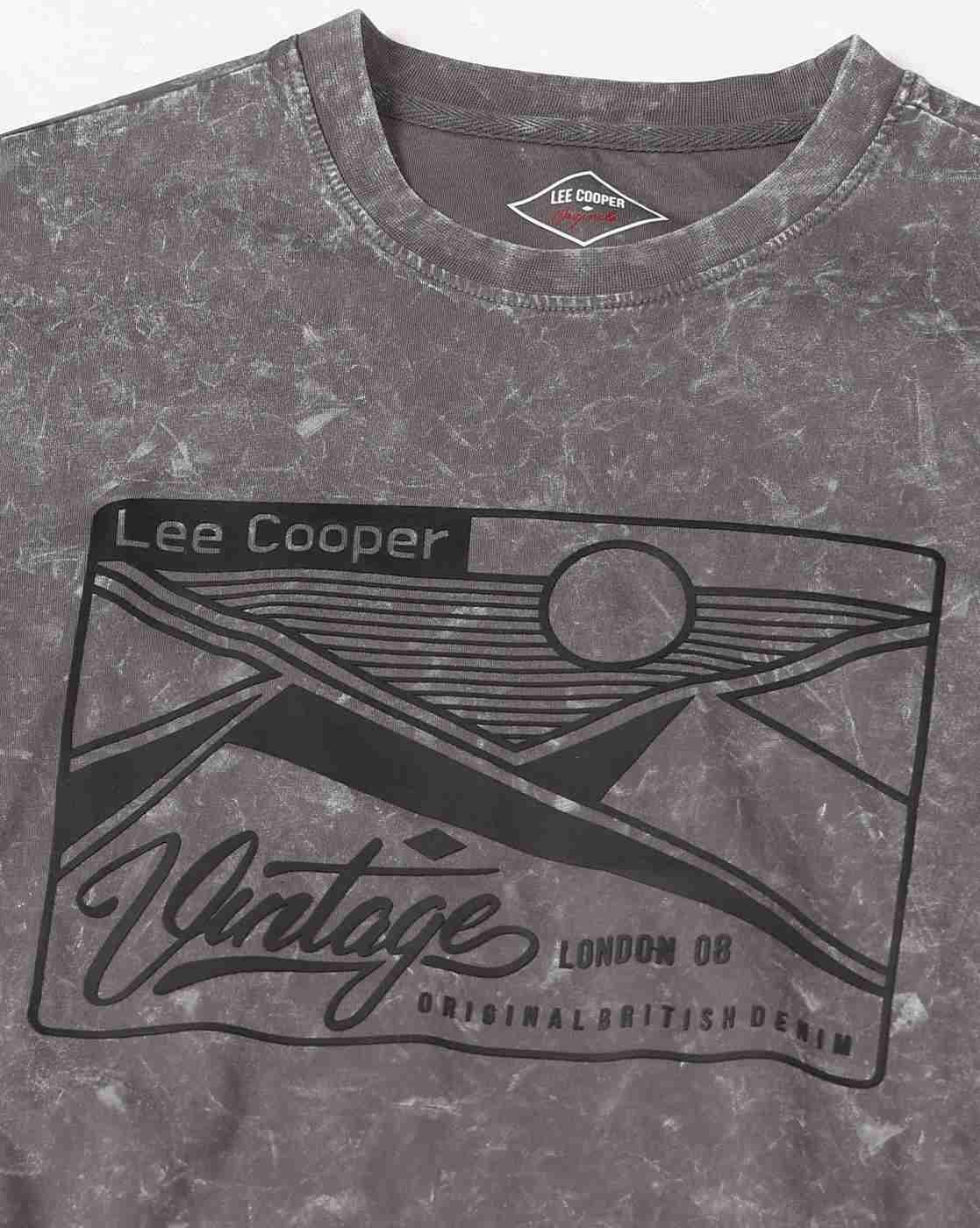 Lee Cooper | Men Graphic Print Relaxed Fit Crew-Neck T-Shirt|6
