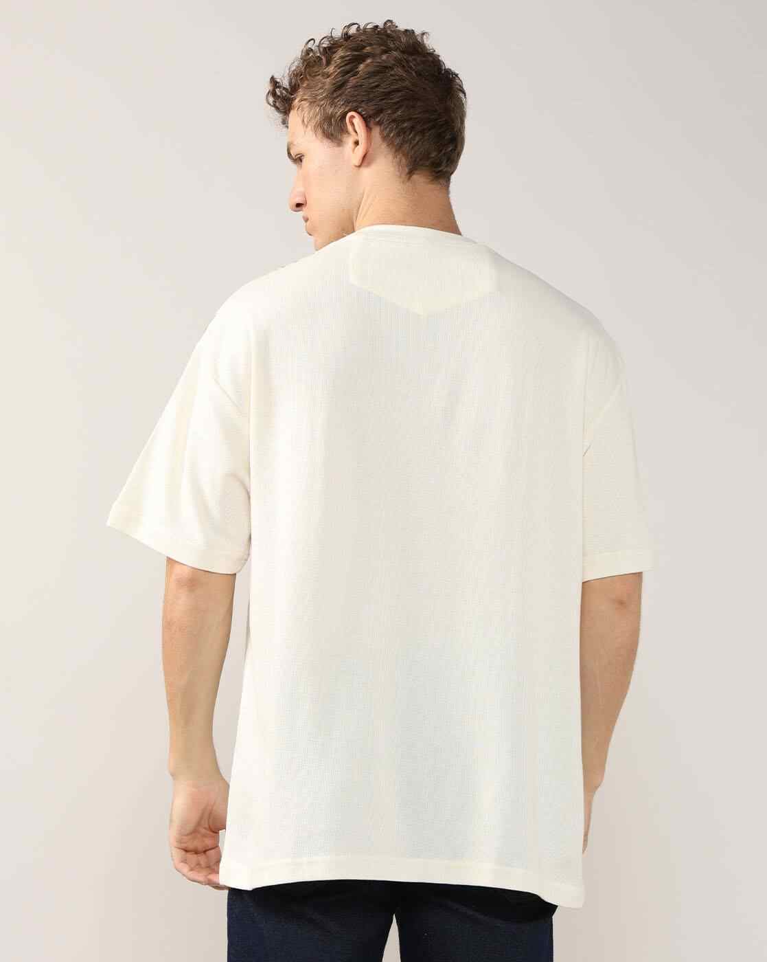 Lee Cooper | Men Brand Print Oversized Fit Crew-Neck T-Shirt|2