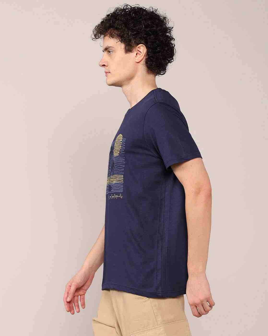 Lee Cooper | Men Tropical Print Relaxed Fit Crew-Neck T-Shirt|2