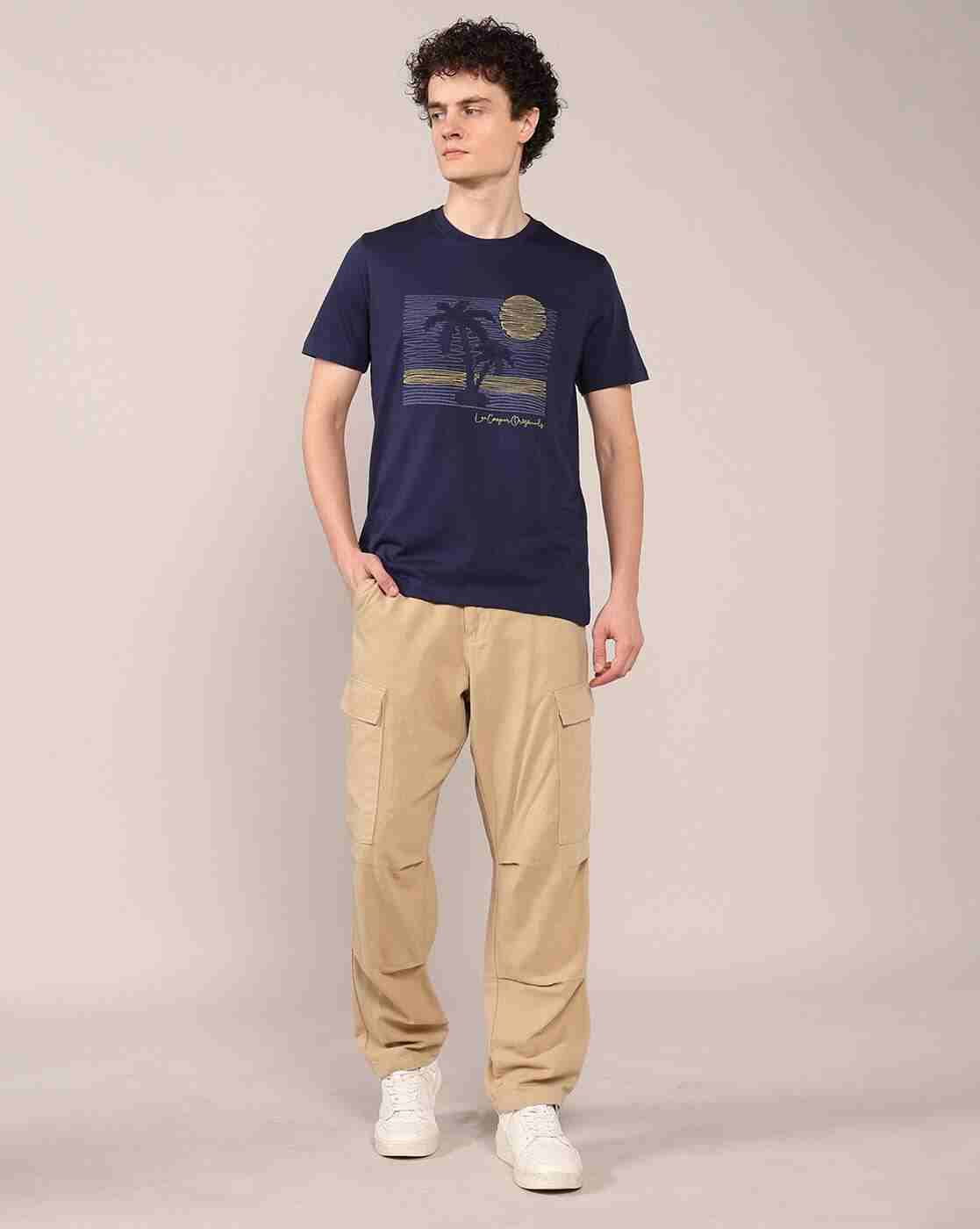 Lee Cooper | Men Tropical Print Relaxed Fit Crew-Neck T-Shirt|4