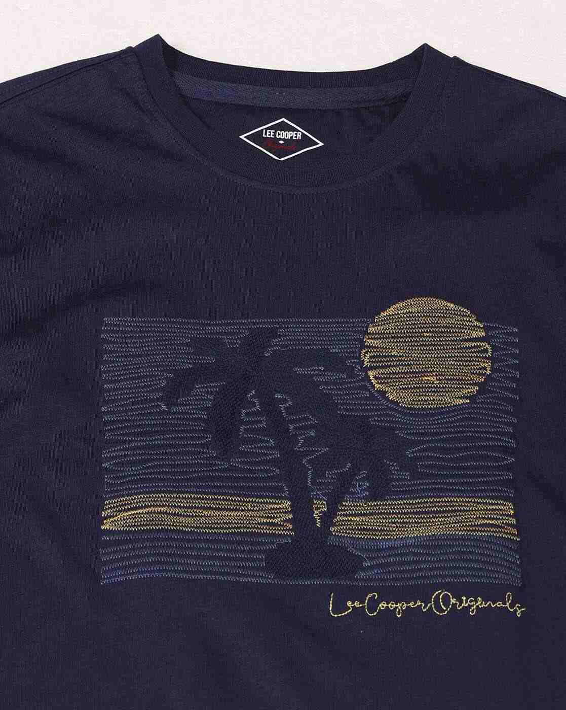 Lee Cooper | Men Tropical Print Relaxed Fit Crew-Neck T-Shirt|6