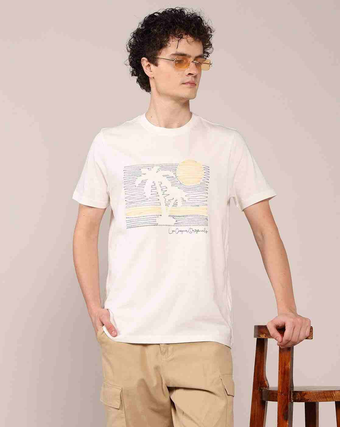 Lee Cooper | Men Tropical Print Relaxed Fit Crew-Neck T-Shirt|0