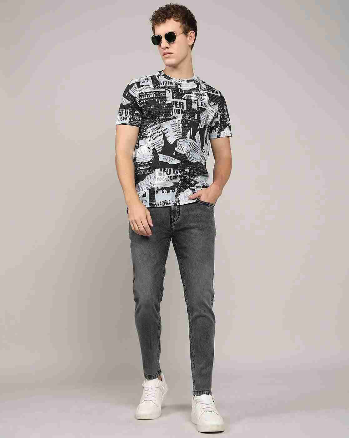 Lee Cooper | Men Typographic Print Regular Fit Crew-Neck T-Shirt|4