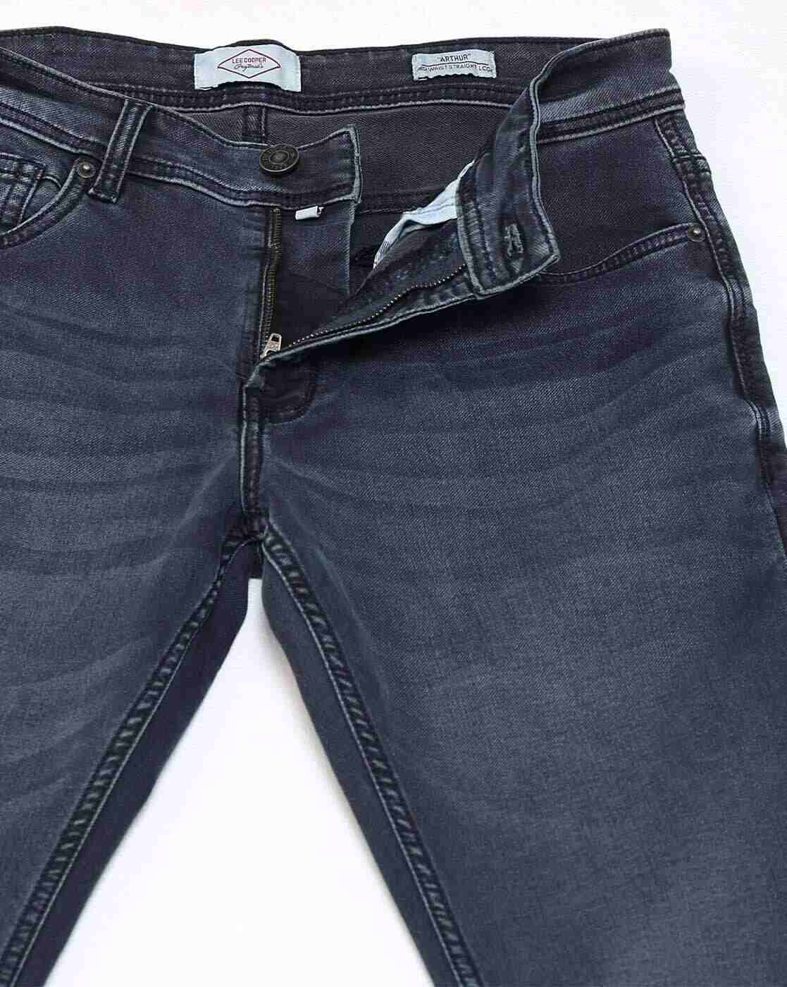 Lee Cooper | Men Lightly Washed Straight Jeans|5