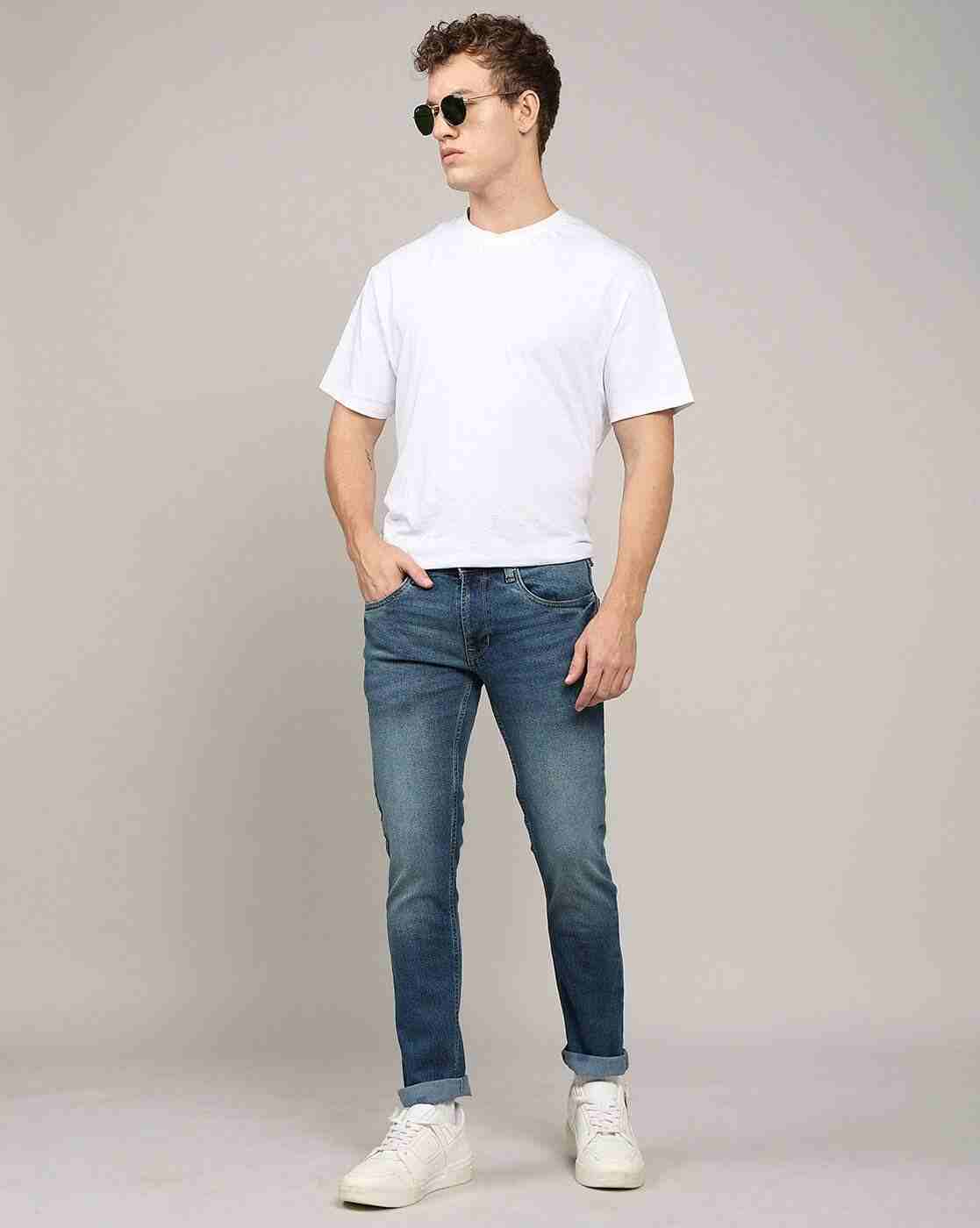 Lee Cooper | Men Mid-Wash Slim Fit Jeans|0