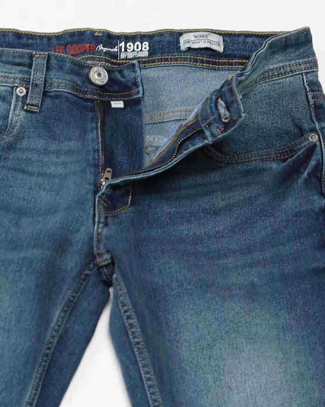 Lee Cooper | Men Mid-Wash Slim Fit Jeans|5