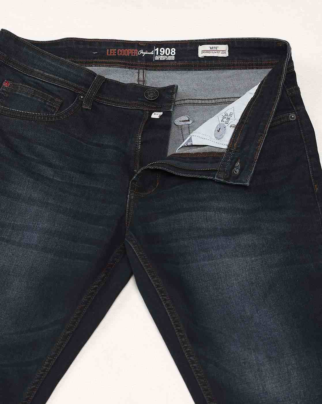 Lee Cooper | Men Lightly Washed Slim Fit Jeans|5