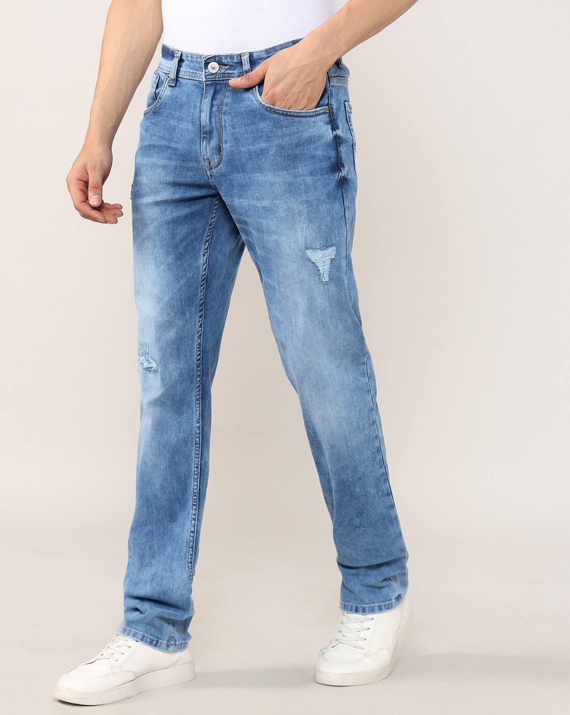 Lee Cooper | Men Straight Fit Mid-Waist Jeans|1