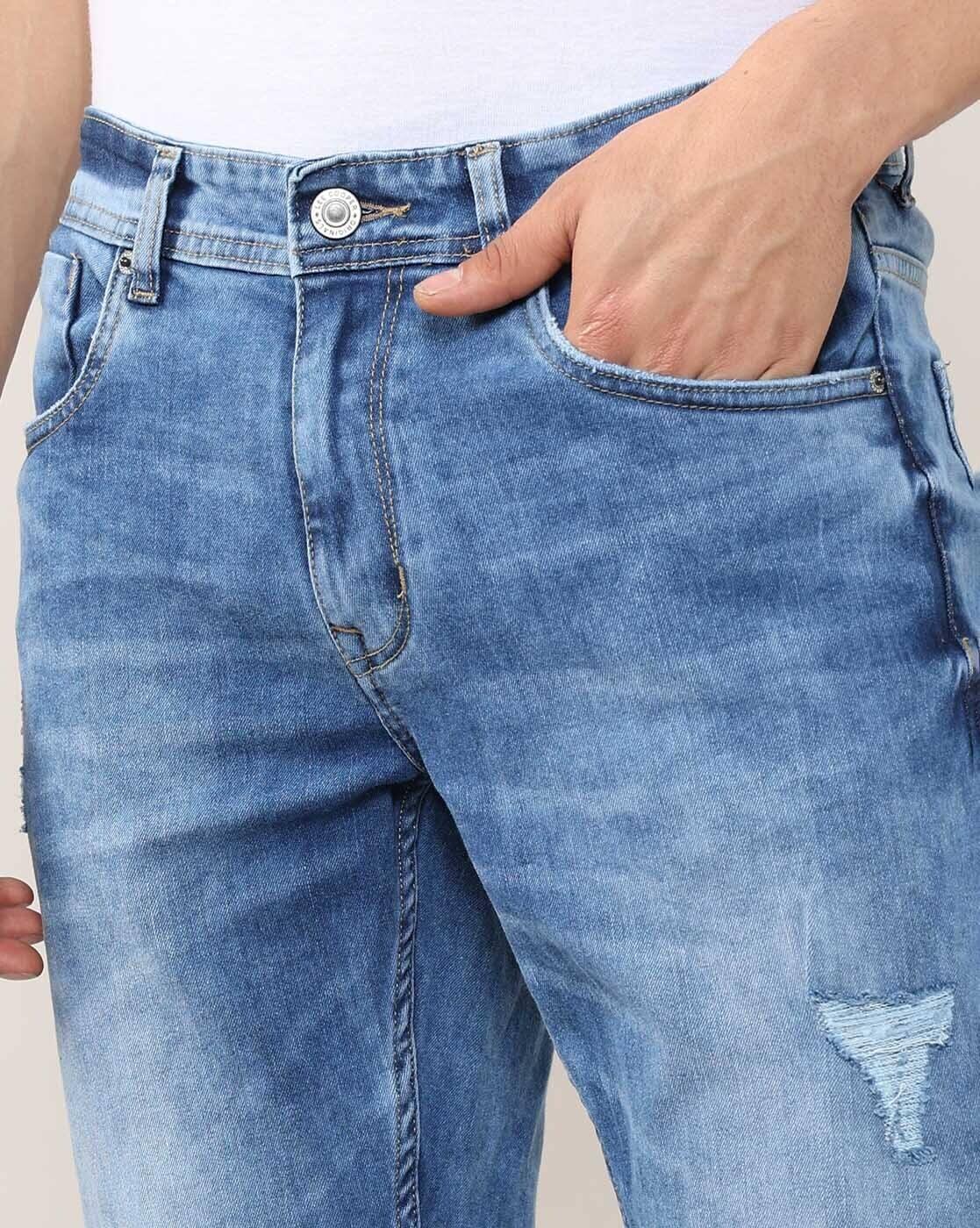 Lee Cooper | Men Straight Fit Mid-Waist Jeans|4