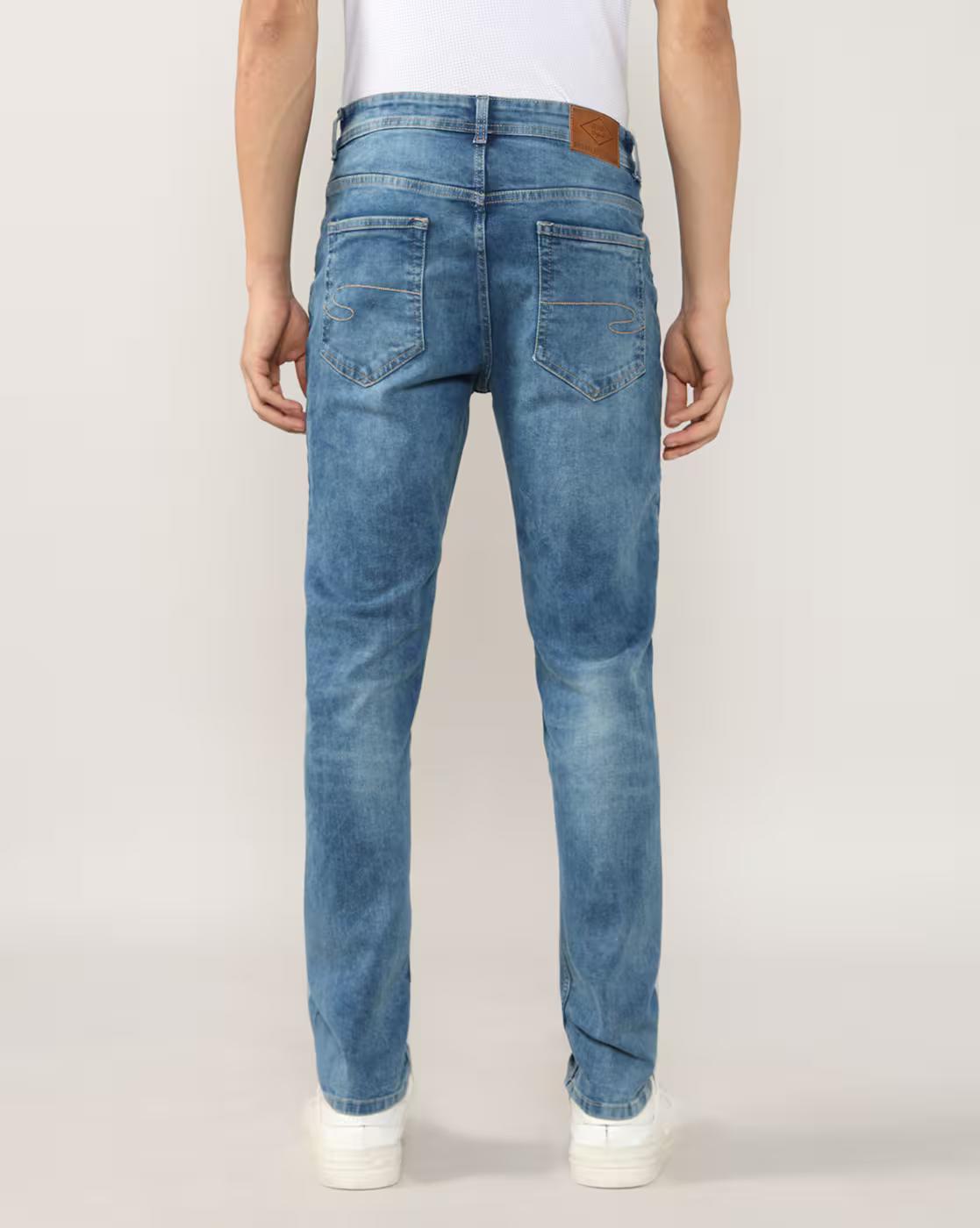 Lee Cooper | Men Heavily Washed Straight Jeans|2