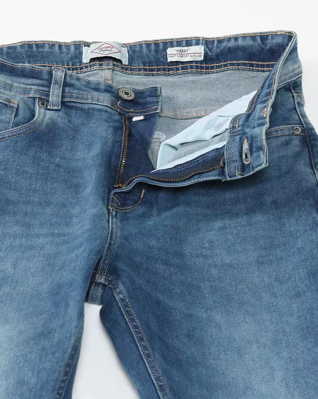 Lee Cooper | Men Heavily Washed Straight Jeans|5