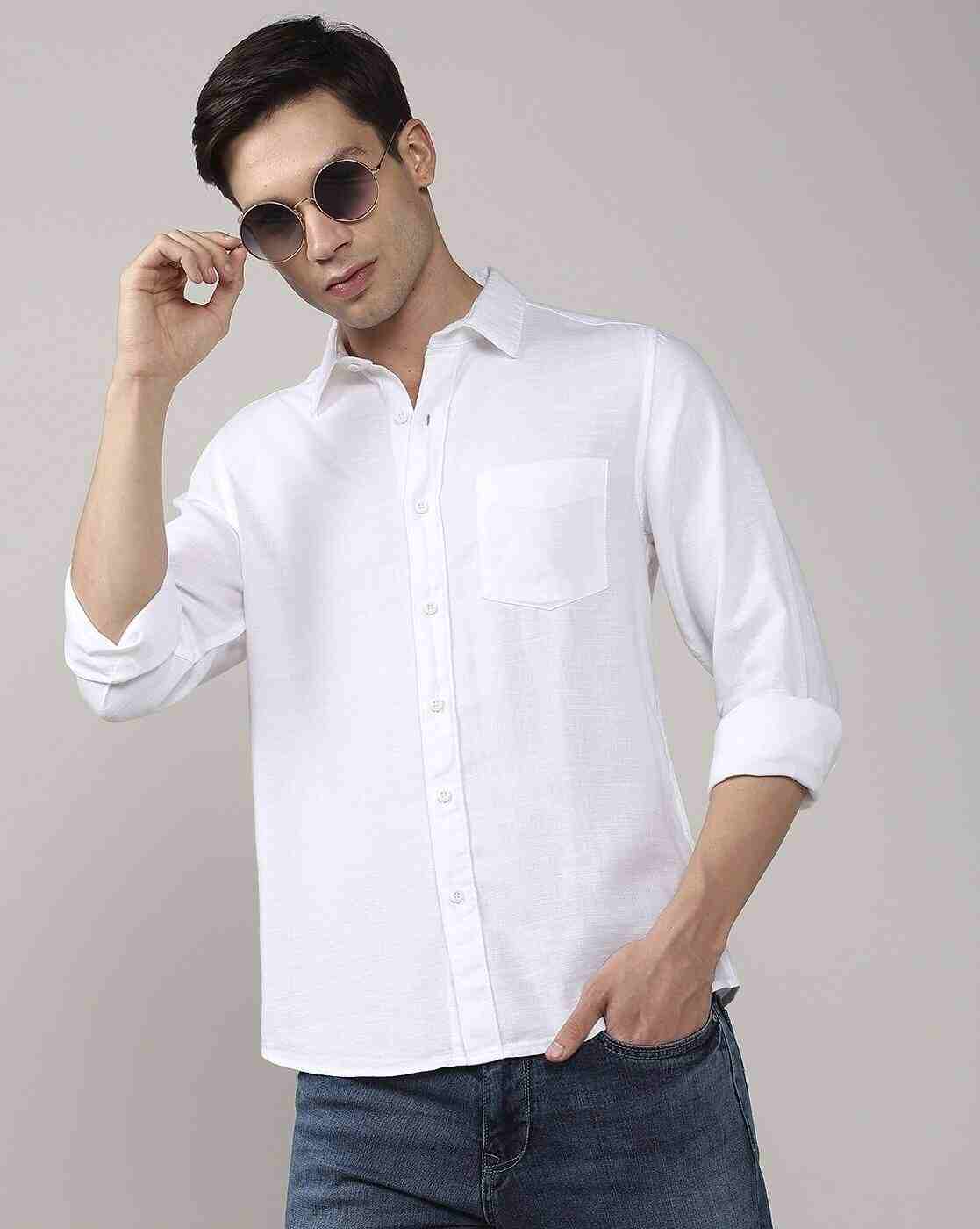 Lee Cooper | Men Regular Fit Shirt with Patch Pocketa|0