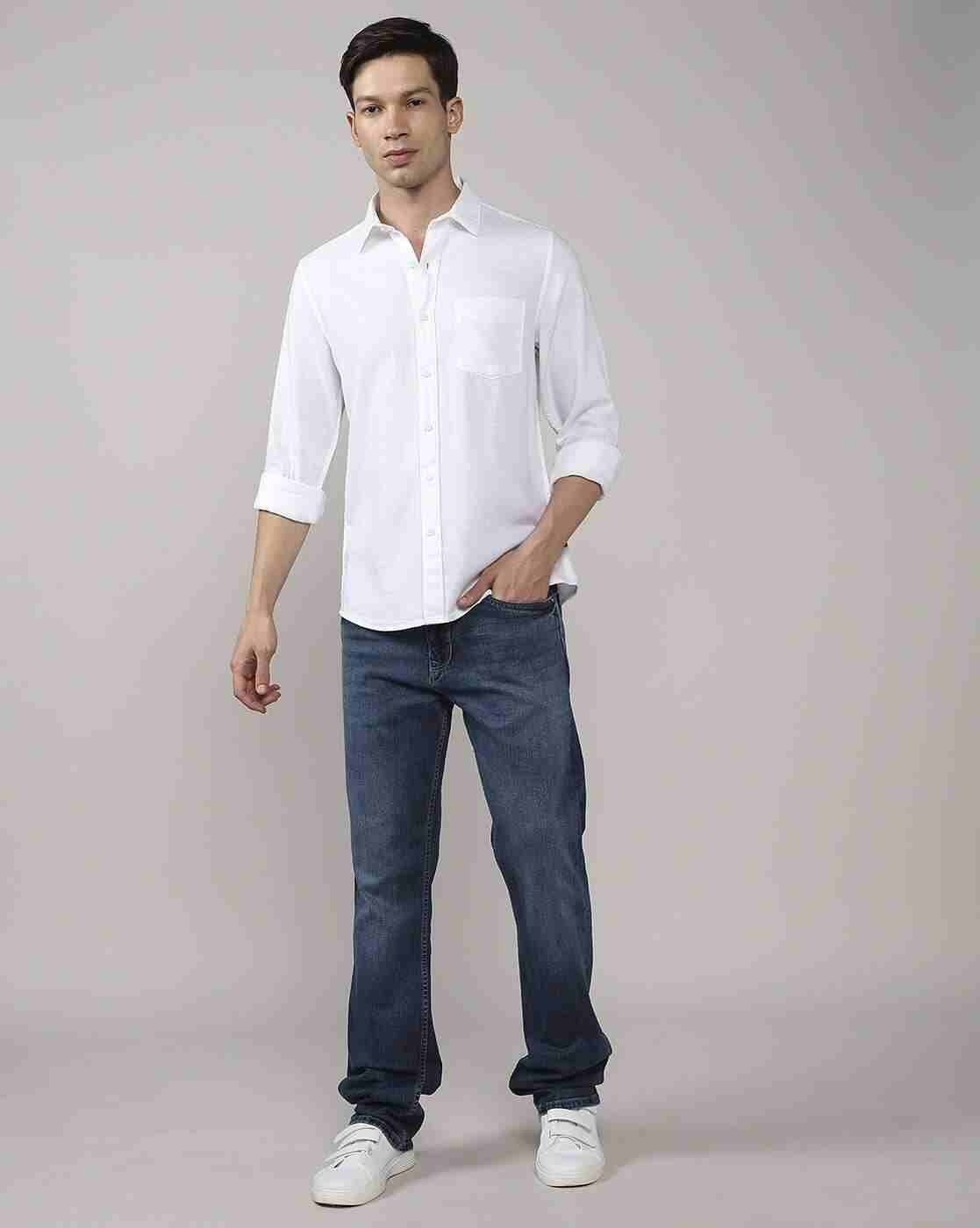 Lee Cooper | Men Regular Fit Shirt with Patch Pocketa|3