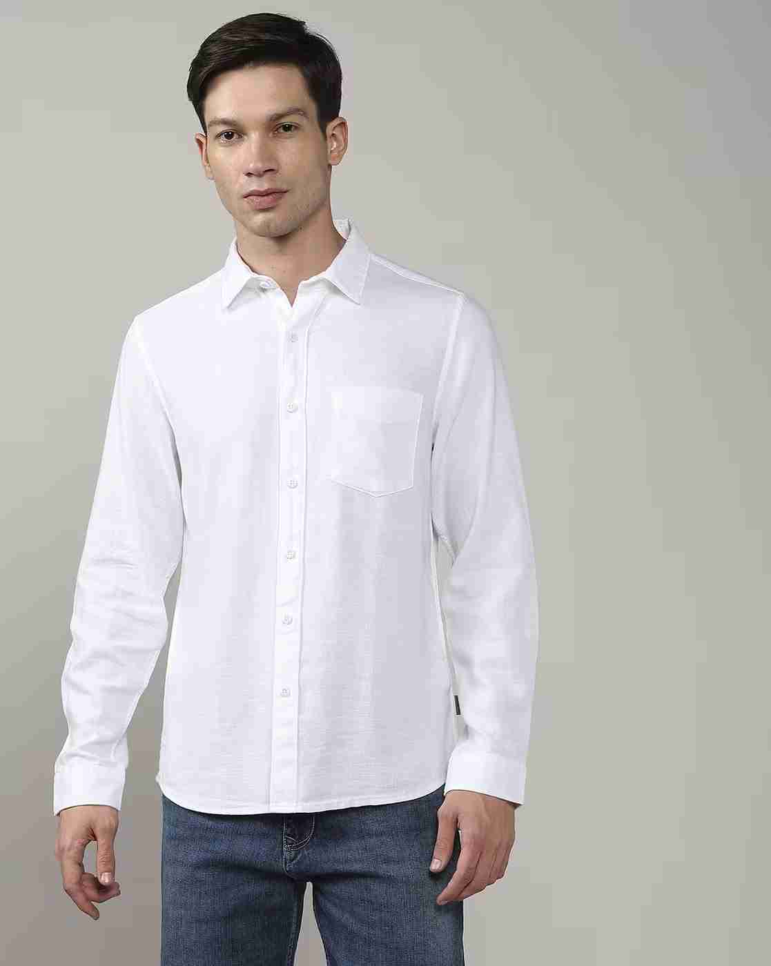Lee Cooper | Men Regular Fit Shirt with Patch Pocketa|4