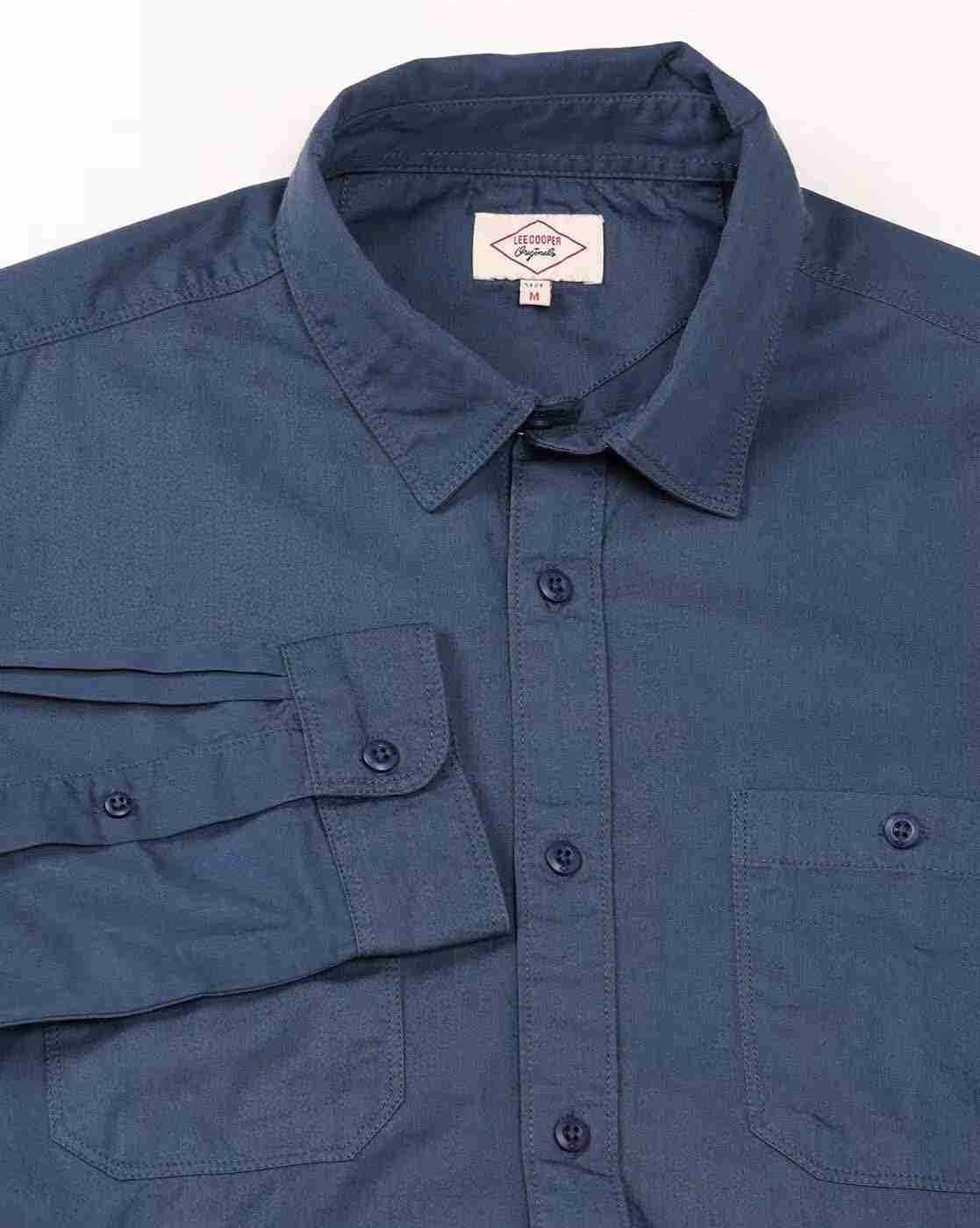 Lee Cooper | Men Regular Fit Shirt with Patch Pockets|6