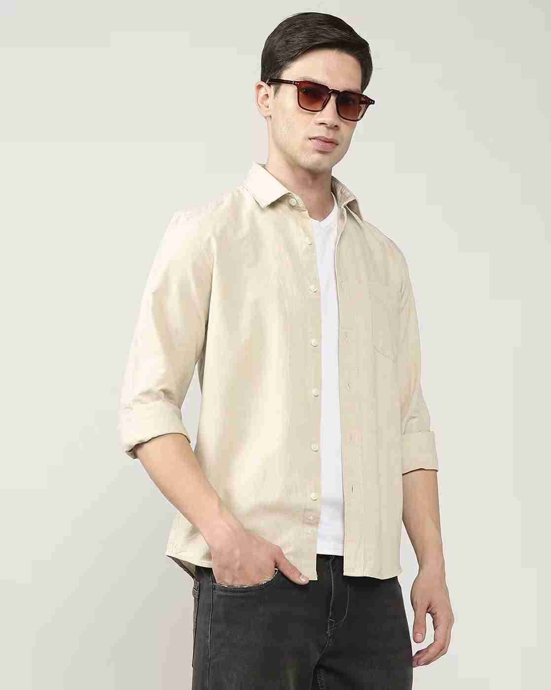 Lee Cooper | Men Regular Fit Shirt with Patch Pocket|0
