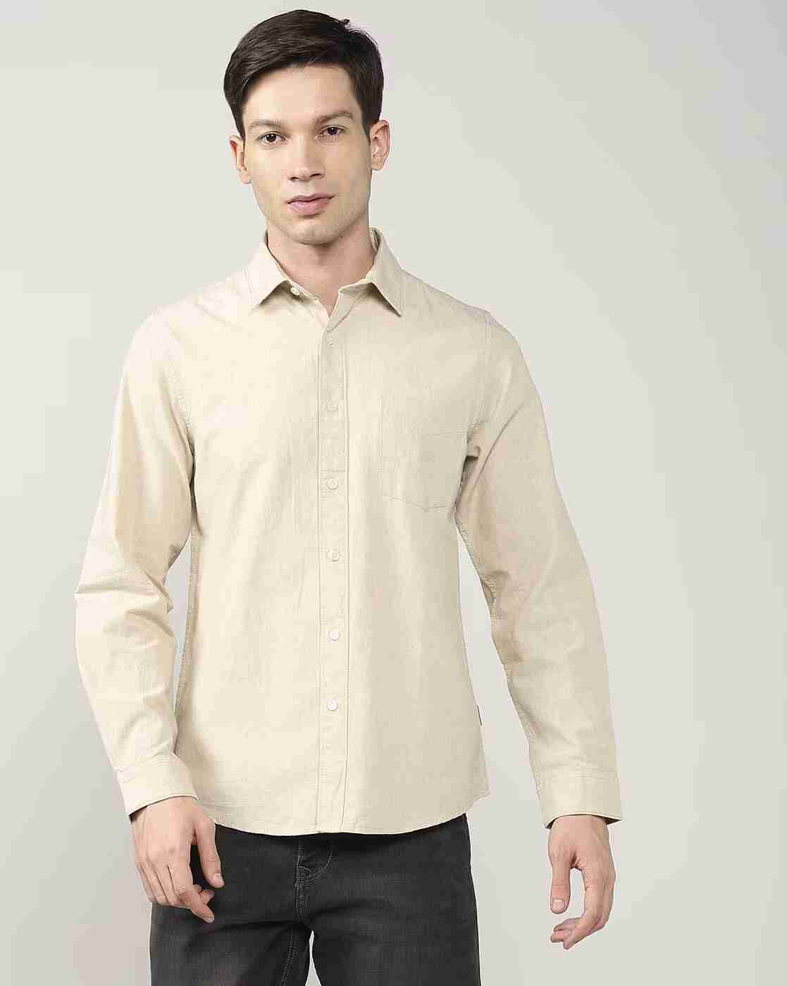 Lee Cooper | Men Regular Fit Shirt with Patch Pocket|4