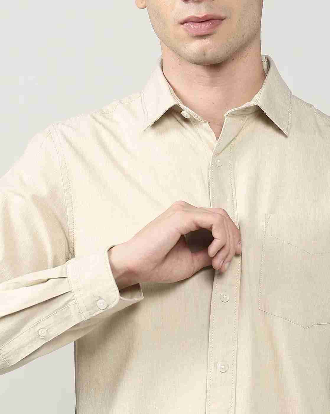Lee Cooper | Men Regular Fit Shirt with Patch Pocket|5