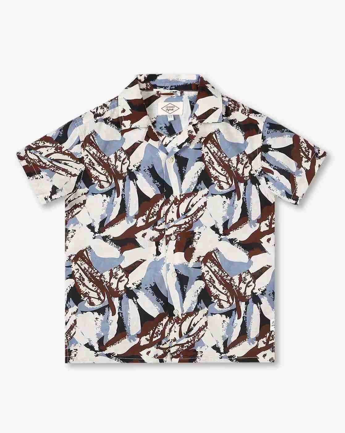Lee Cooper | Boys All-Over Print Relaxed Fit Shirt|0