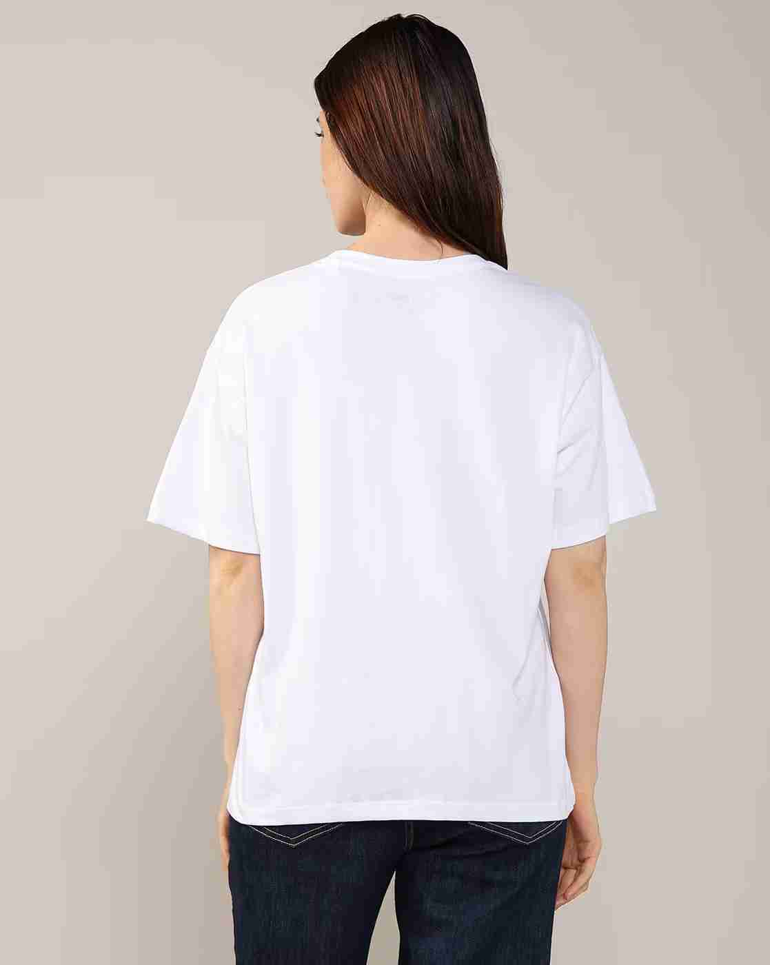 Lee Cooper | Women Floral Print Regular Fit Crew-Neck T-Shirt|2