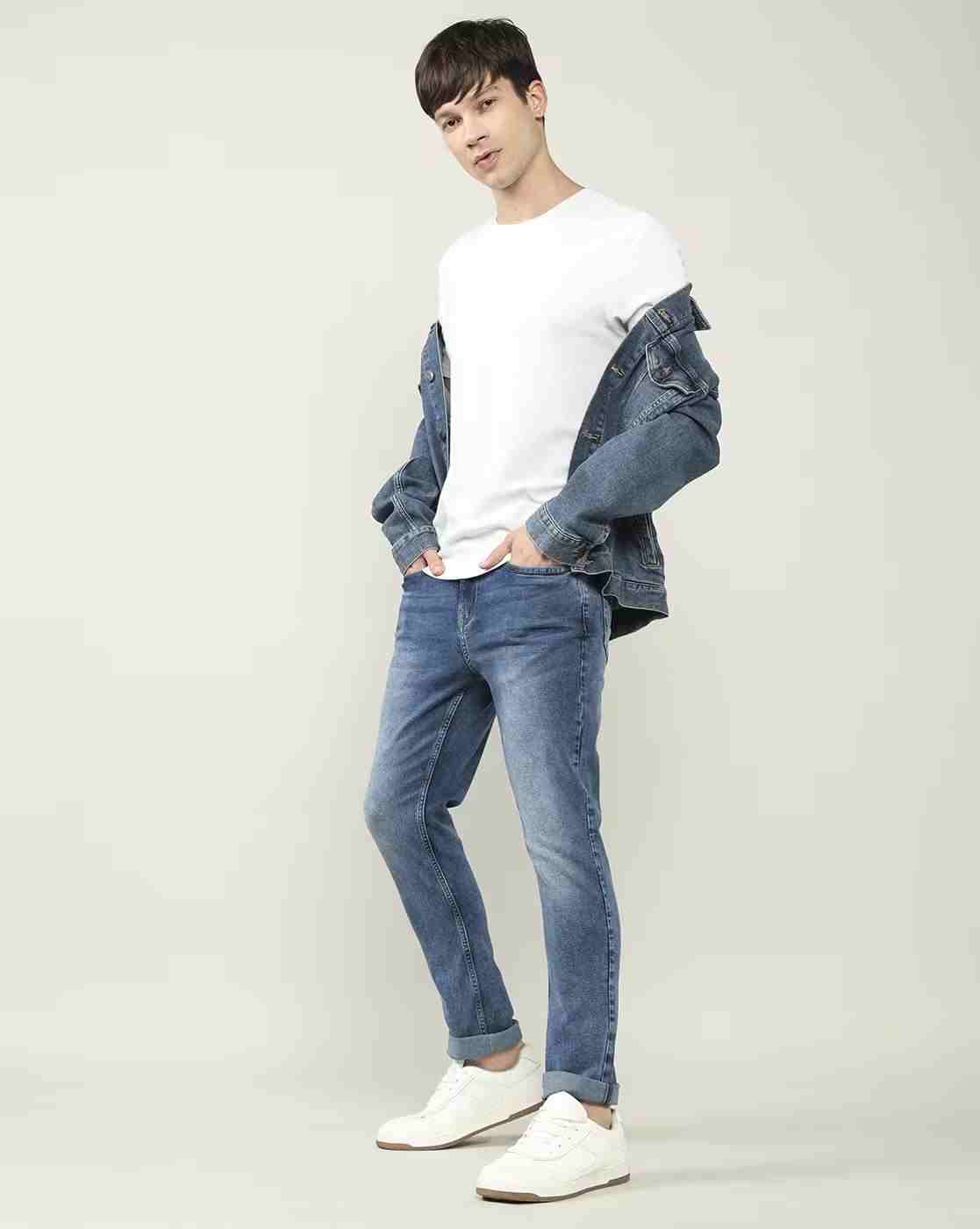 Lee Cooper | Men Arthur Mid-Wash Straight Jeans|0
