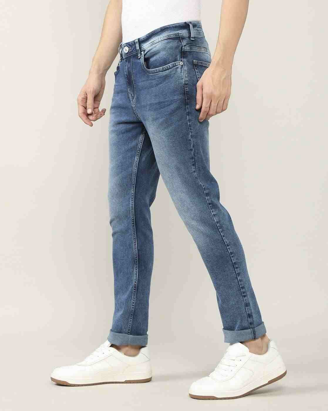 Lee Cooper | Men Arthur Mid-Wash Straight Jeans|1