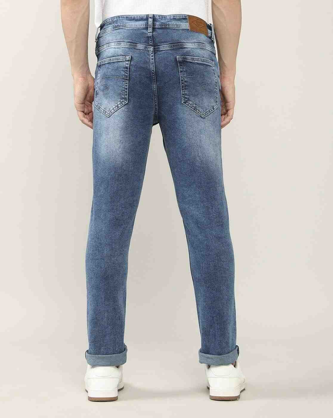 Lee Cooper | Men Arthur Mid-Wash Straight Jeans|2