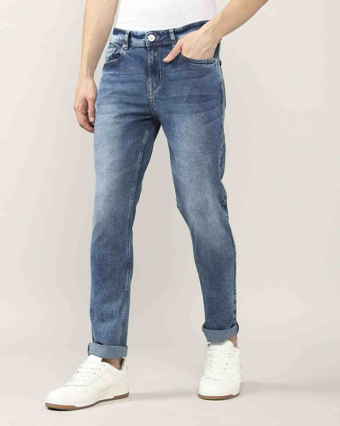 Lee Cooper | Men Arthur Mid-Wash Straight Jeans|3