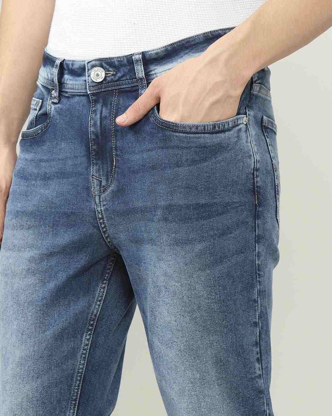 Lee Cooper | Men Arthur Mid-Wash Straight Jeans|4