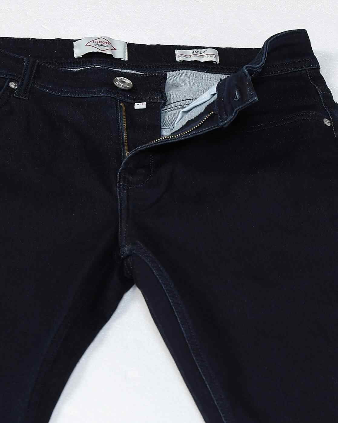 Lee Cooper | Men Harry Mid-Rise Comfort Straight Fit Jeans|5