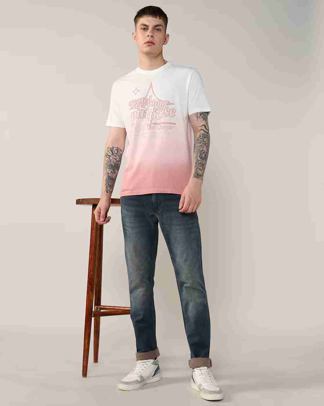 Lee Cooper | Men Lightly Washed Straight Jeans|0