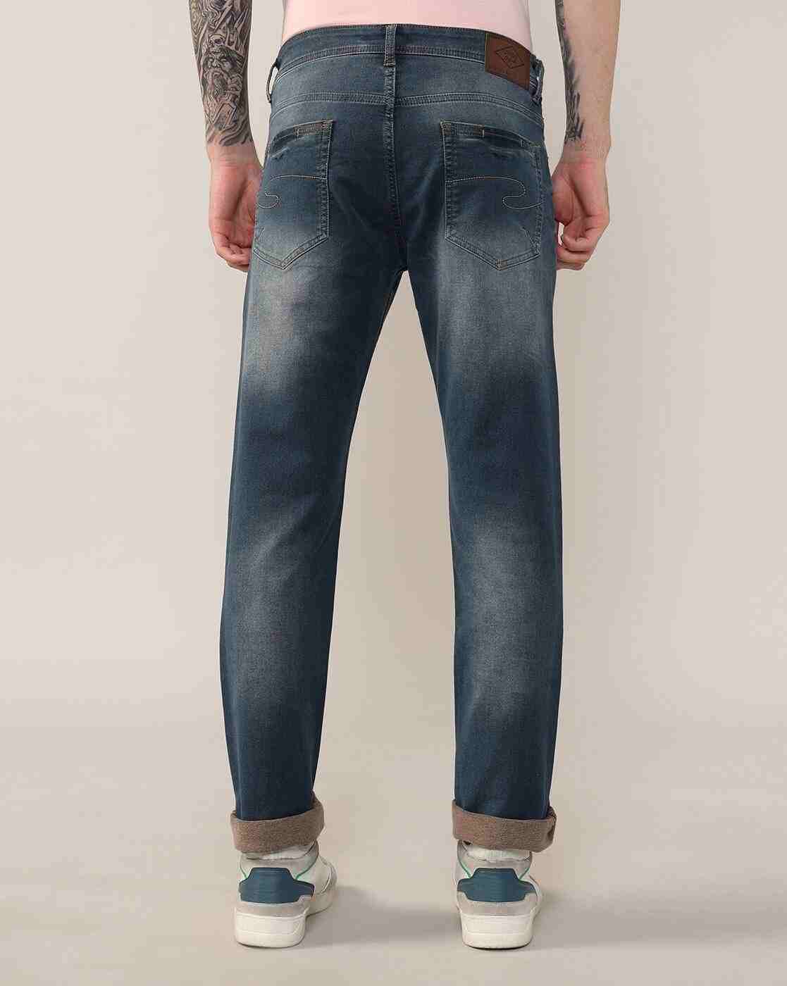 Lee Cooper | Men Lightly Washed Straight Jeans|2