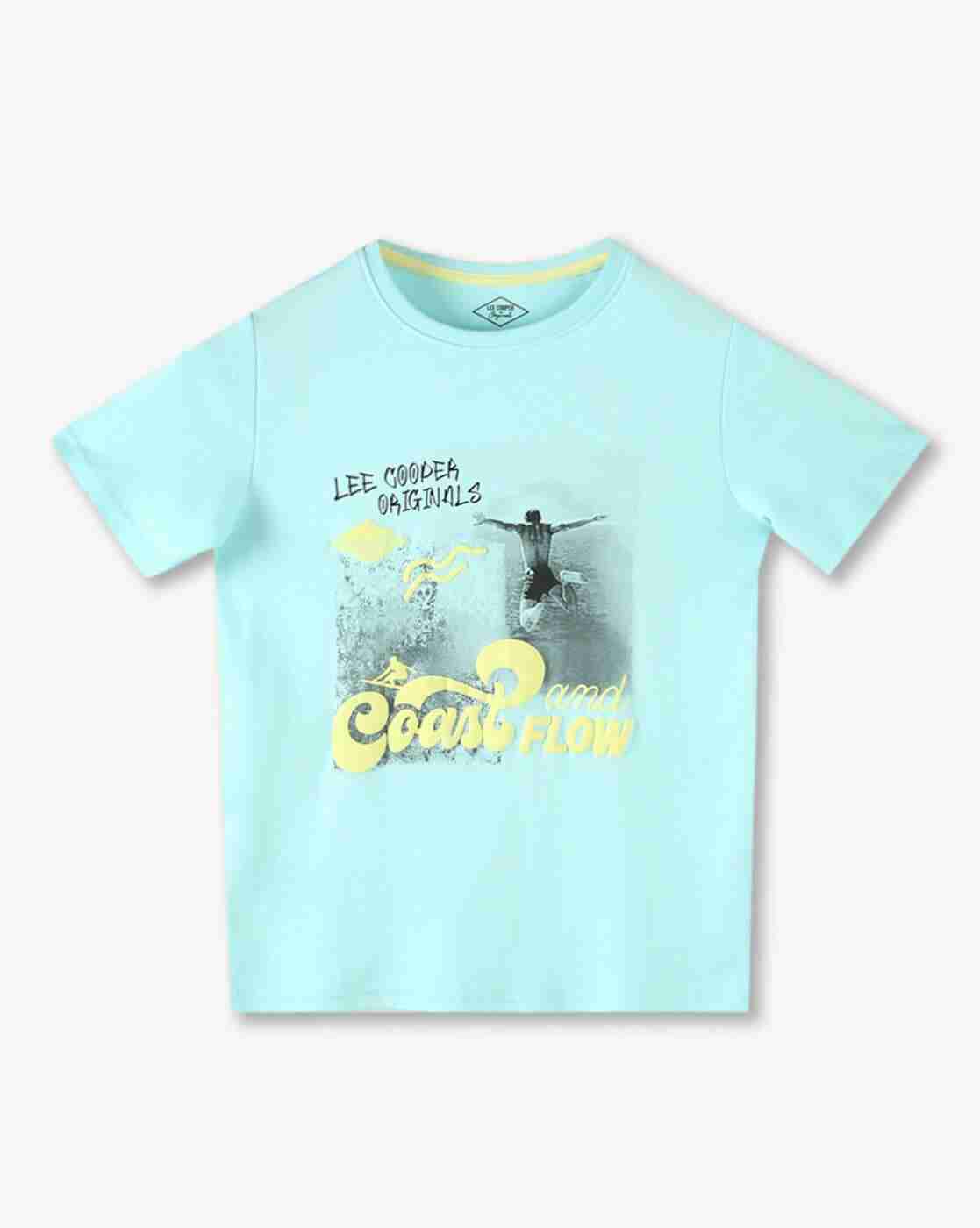 Boys Graphic Print Regular Fit Round-Neck T-Shirt