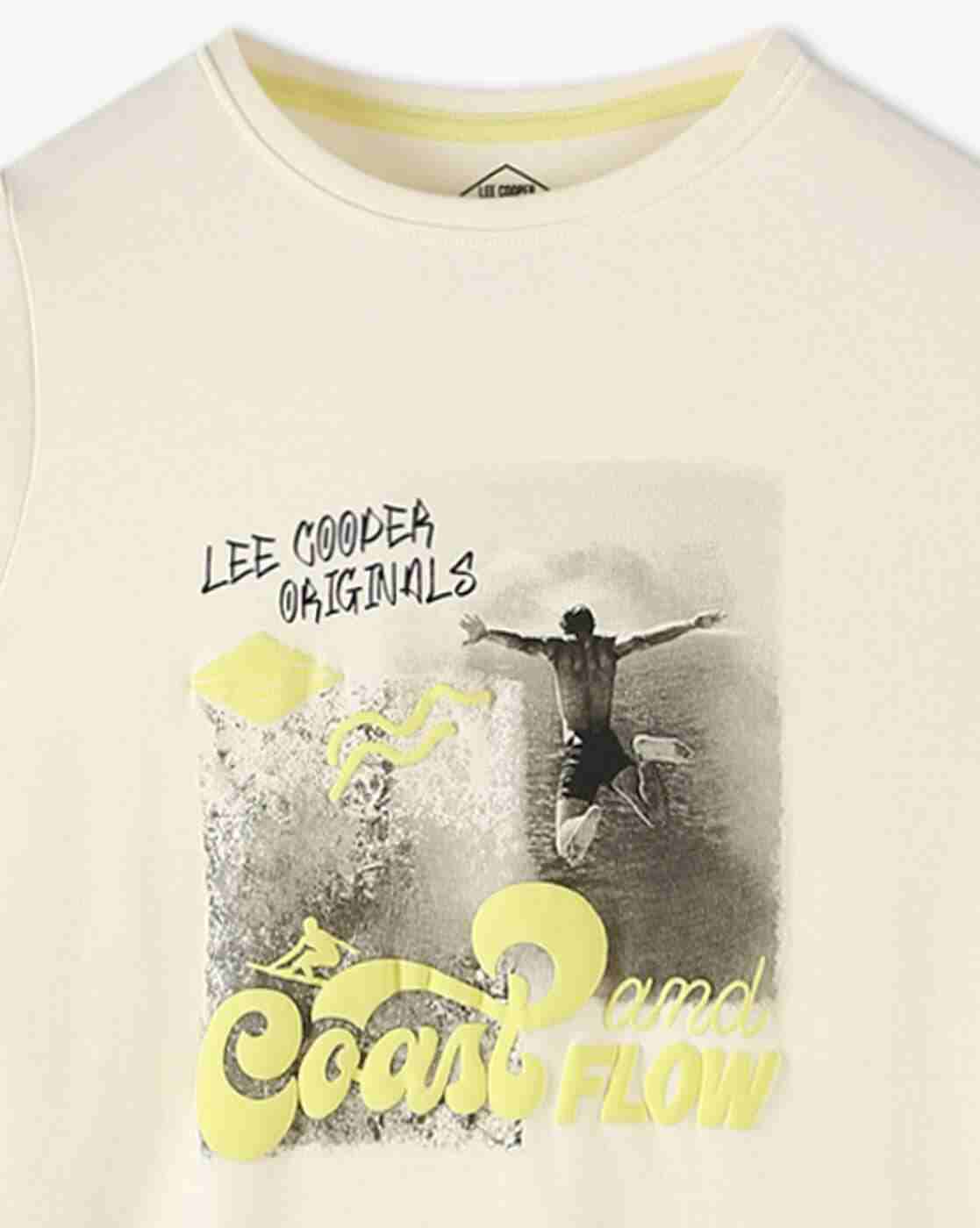 Lee Cooper | Boys Graphic Print Regular Fit Round-Neck T-Shirt|2
