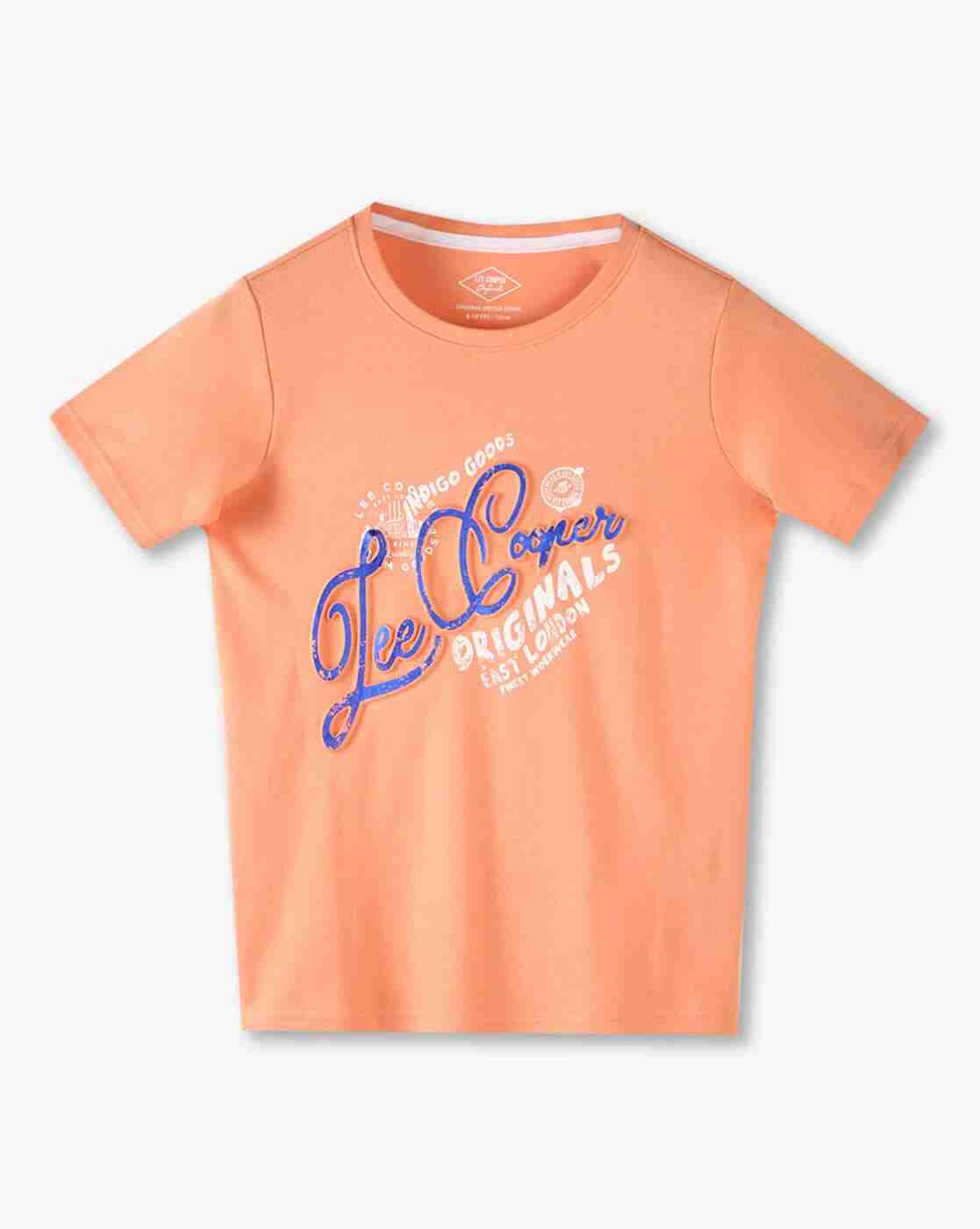 Lee Cooper | Boys Brand Embossed Regular Fit Crew-Neck T-Shirt|0