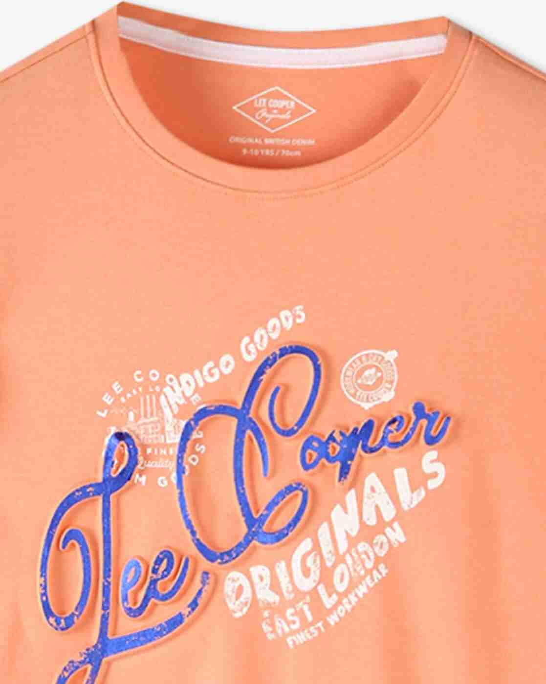 Lee Cooper | Boys Brand Embossed Regular Fit Crew-Neck T-Shirt|2