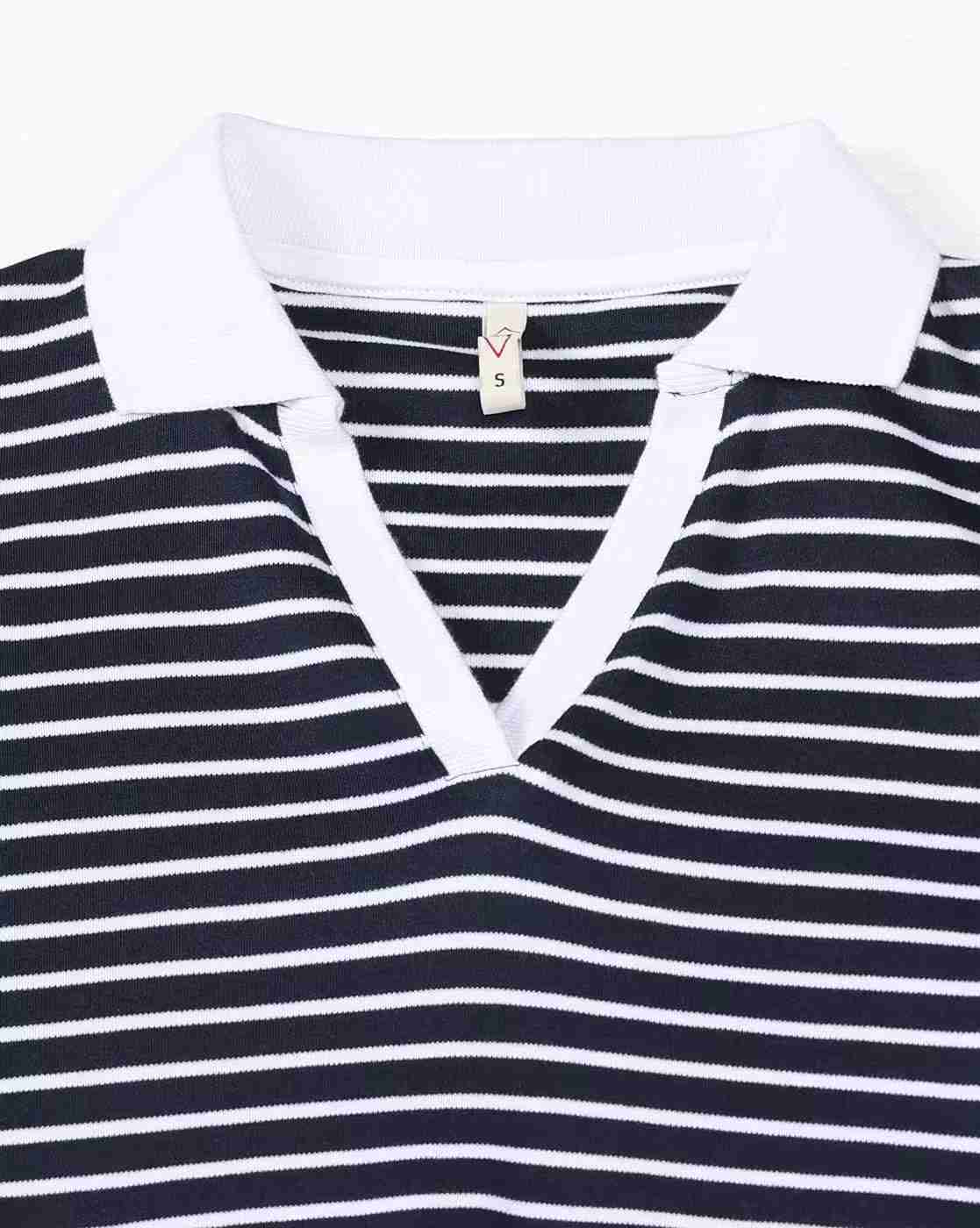 Lee Cooper | Women Striped Regular Fit Polo T-Shirt|5