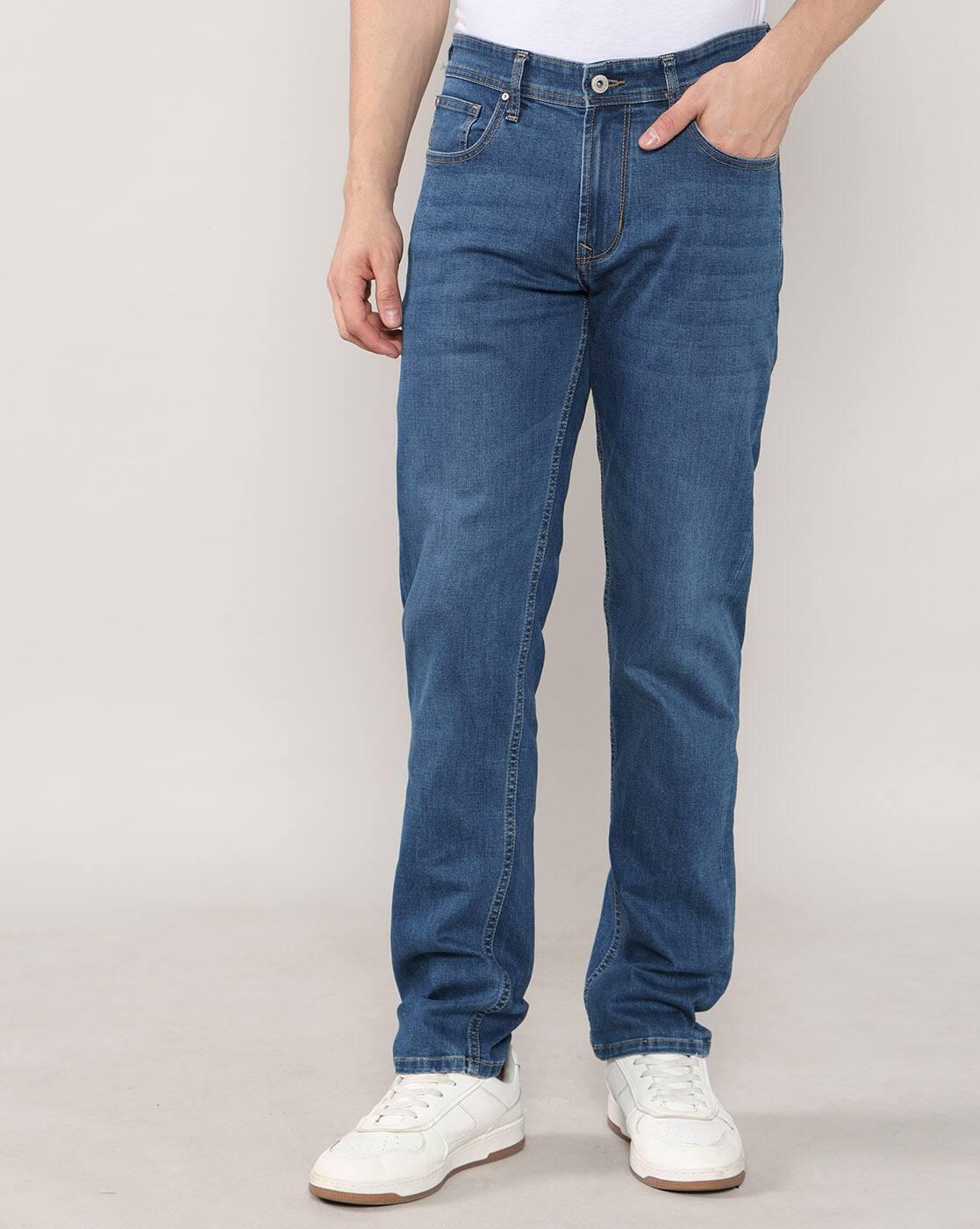 Lee Cooper | Men Lightly Washed Straight Jeans|1