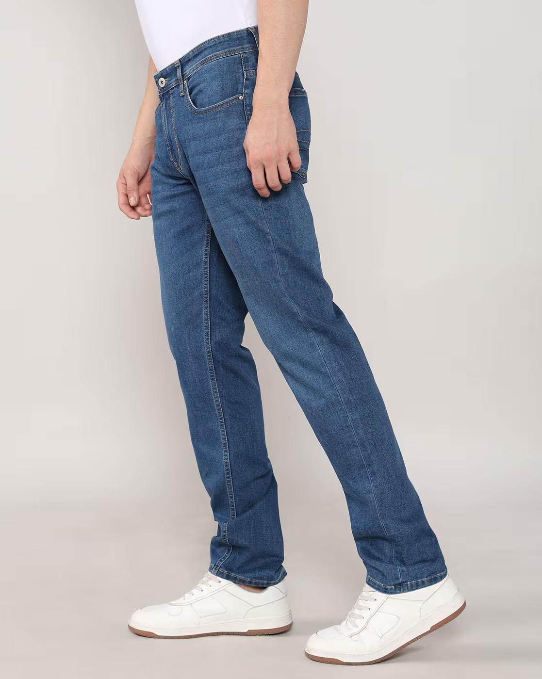 Lee Cooper | Men Lightly Washed Straight Jeans|2