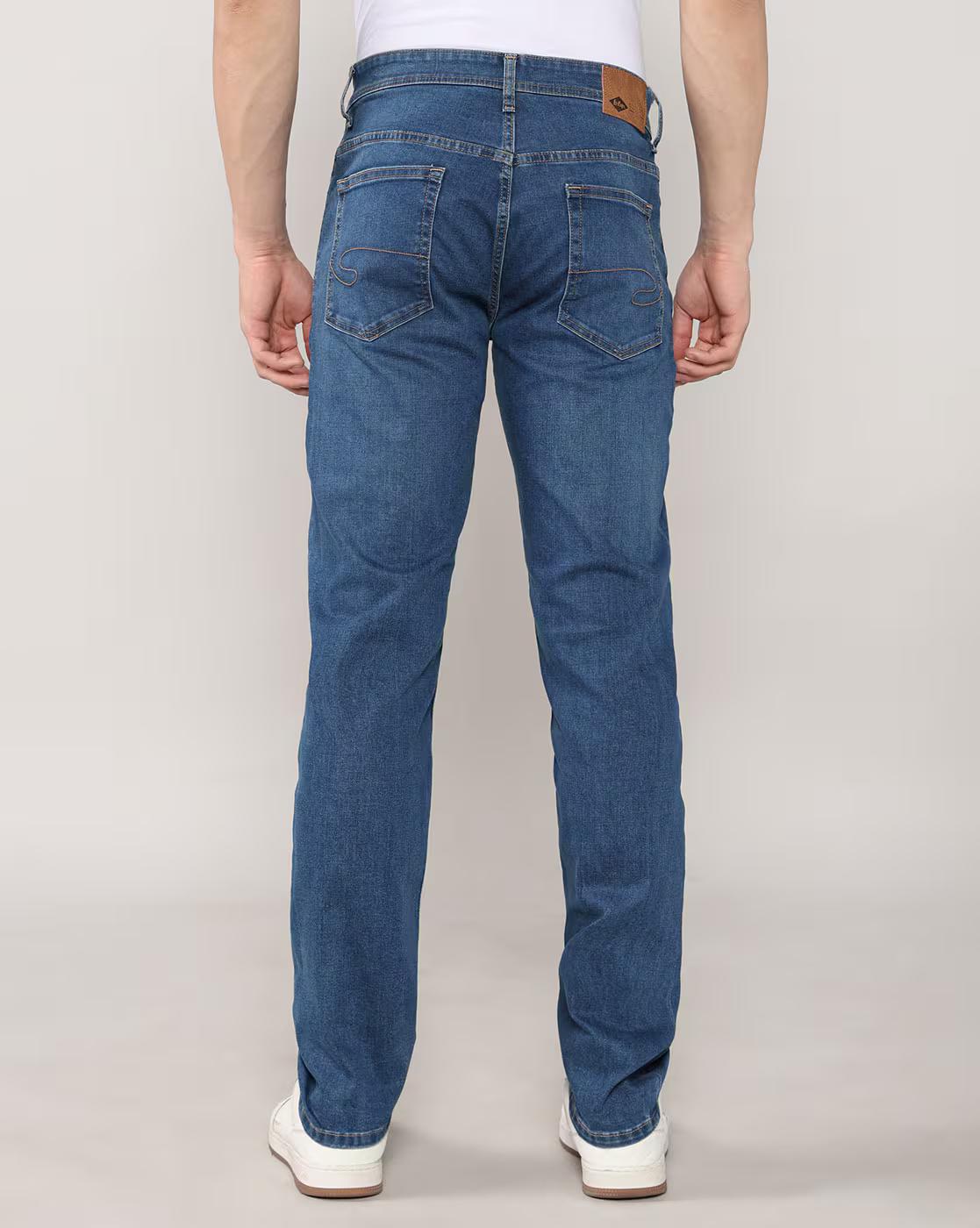 Lee Cooper | Men Lightly Washed Straight Jeans|3