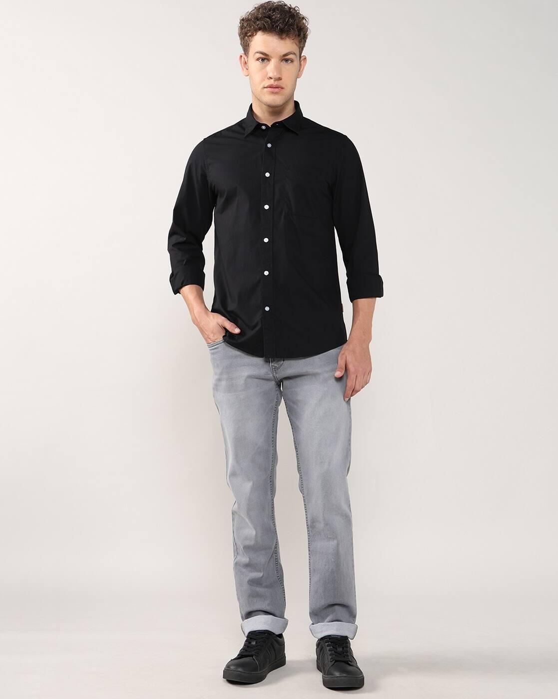 Lee Cooper | Men Mid-Wash Straight Jeans|0